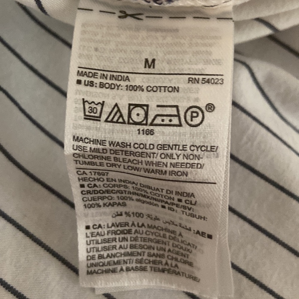 Old Navy - Striped Button Down With Spread Color - image 7